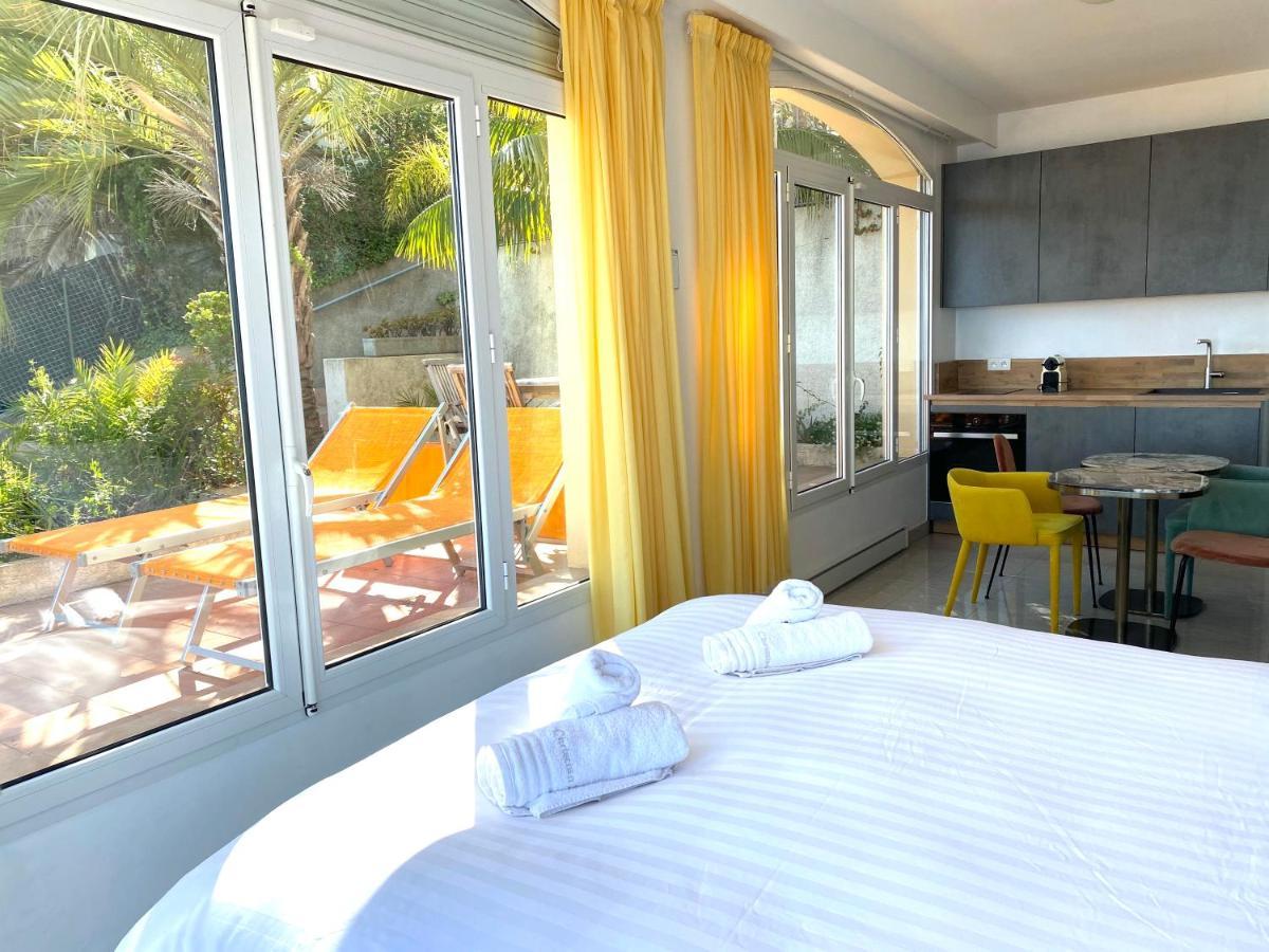 Villa L'Ensoleillee Vue Panoramique Mer, 250 M De La Plage Et Du Centre Ville Menton Kültér fotó