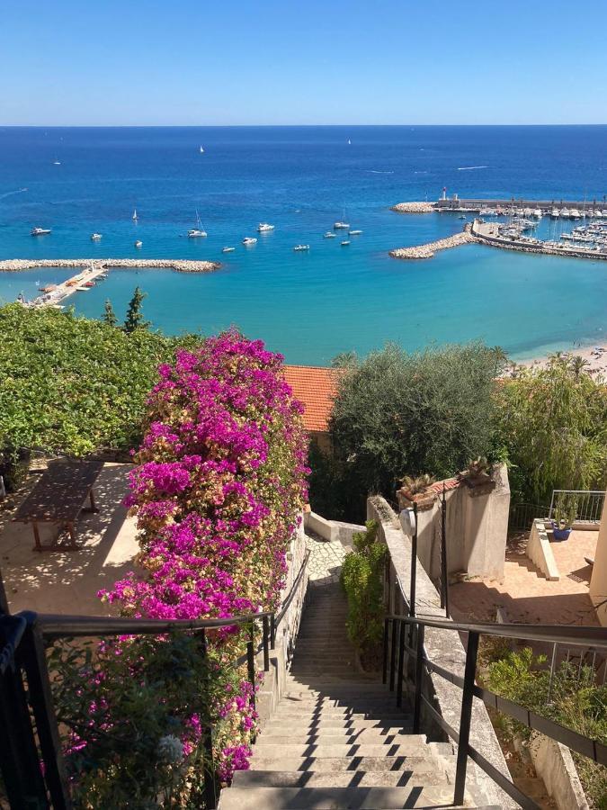 Villa L'Ensoleillee Vue Panoramique Mer, 250 M De La Plage Et Du Centre Ville Menton Kültér fotó