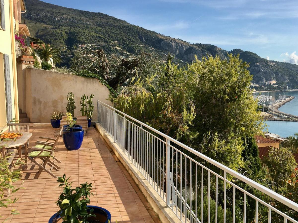 Villa L'Ensoleillee Vue Panoramique Mer, 250 M De La Plage Et Du Centre Ville Menton Kültér fotó