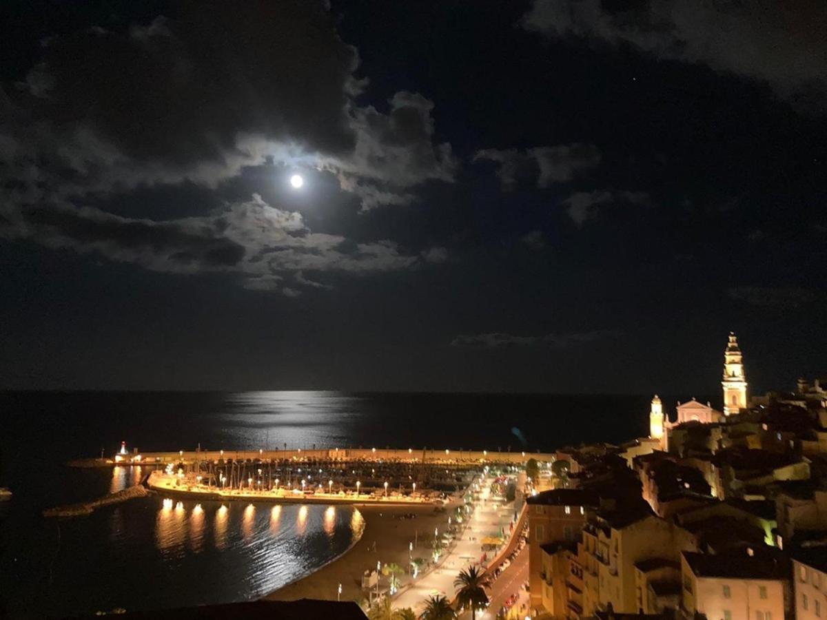 Villa L'Ensoleillee Vue Panoramique Mer, 250 M De La Plage Et Du Centre Ville Menton Kültér fotó