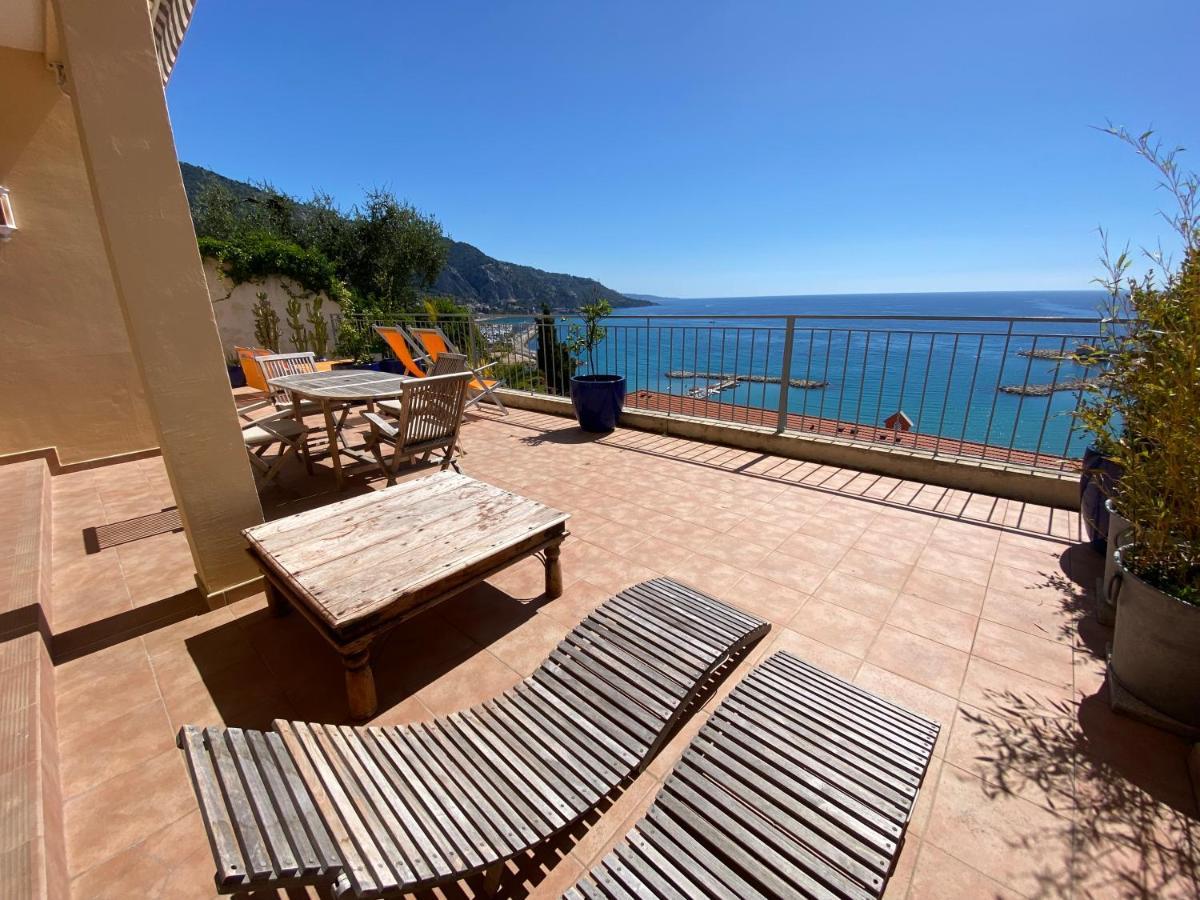 Villa L'Ensoleillee Vue Panoramique Mer, 250 M De La Plage Et Du Centre Ville Menton Kültér fotó