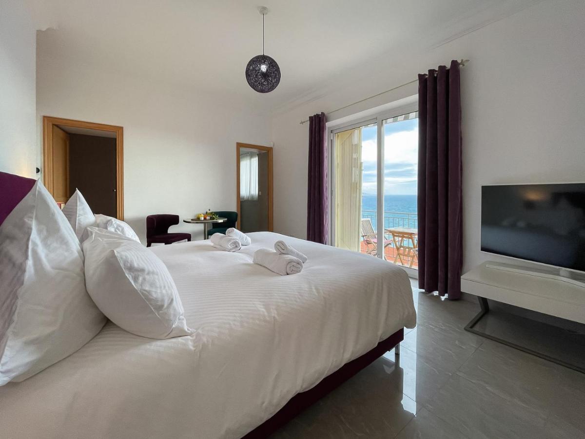 Villa L'Ensoleillee Vue Panoramique Mer, 250 M De La Plage Et Du Centre Ville Menton Kültér fotó