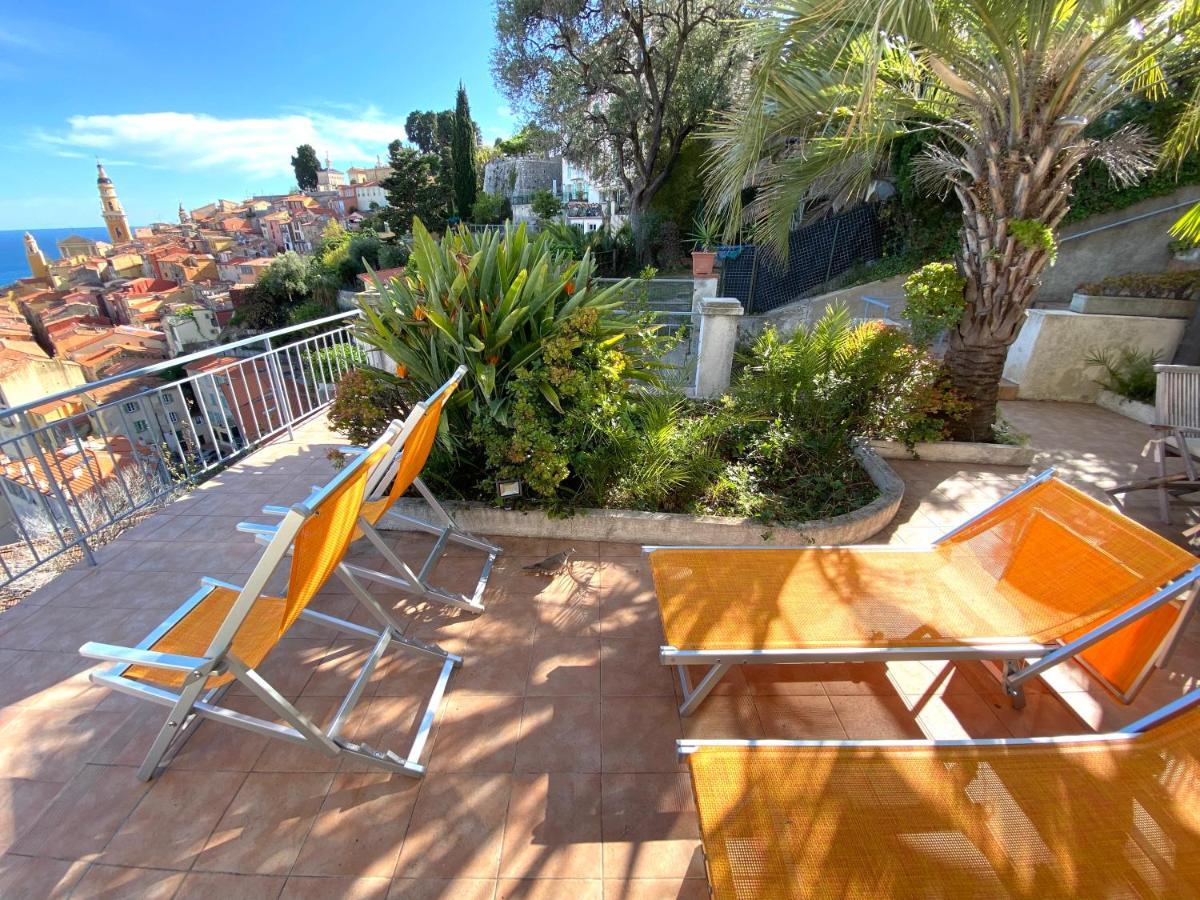 Villa L'Ensoleillee Vue Panoramique Mer, 250 M De La Plage Et Du Centre Ville Menton Kültér fotó